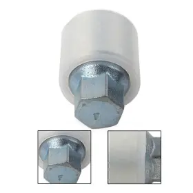 168shop 550752937319 1 Pcs New Locking Wheel Nut Key Bolt Letter F For Audi Chrome-molybdenum Steel