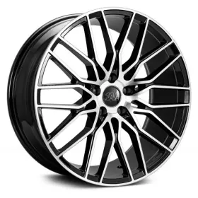 8520blnk35zx8bp 1av Zx8 Gloss Black With Polished Face 20x8.5 5x120 35 Wheel Single Rim