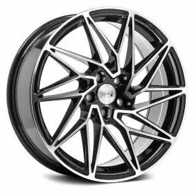 818blnk40zx10bp 1av Wheels Zx10 Gloss Black With Polished Face 18x8 5x120 40 Set Of Rims