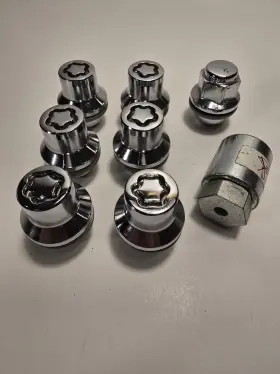 40200 4lugs.com Wheel Lock Set Anti-theft Lug Nuts Key
