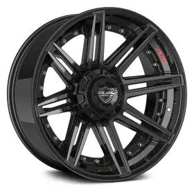 9509138 4play 4p08 Wheel 22x12 -44 5x139.7 87 Black Single Rim