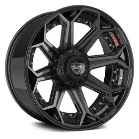 9509165 4play 4p80 Wheels 22x10 -24 8x165.1 124.9 Black Rims Set Of 4