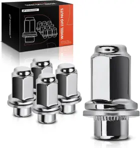 Apwhn060 A-premium 5pcs M12-1.5 Wheel Lug Nuts Compatible With 1.5 Inches Chrome