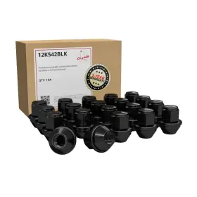 Accelatec 810034661517 Black Steel 1-piece Lug Nut Kit Mustang 2005-2014