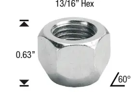 Ap-1509 Accessories Plus Ap-1109 32 Pc Open Bulge Lug Nuts Cone Seat 14m X 1.50 3/4 Inch Hex #