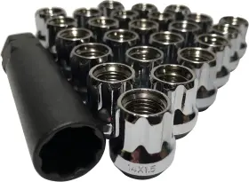 Ap-5654-1 Accessories Plus 24 Pc 1988-2027 Gmc 1500 Open Spline Lug Nuts With Socket Key #