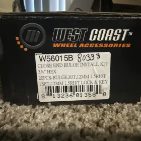 W56015s Accessories Nib 24 Chrome West Coast Spline Lug Nuts 12mm 1.5rh/t