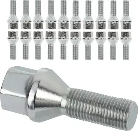 M12-4 Aceauto Parts 20pcs 12x1.25 Lug Bolts Of Wheel Spacer 28mm Shank 17mm Hex For Jeep Cherokee
