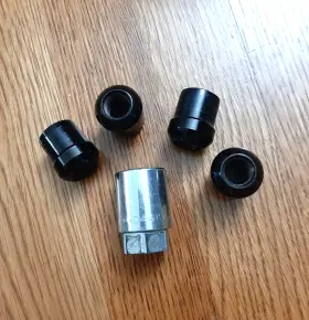 08w42-tz5-201 Acura Genuine Wheel Lock Set Black