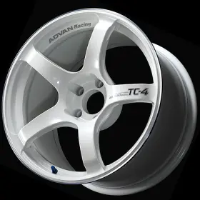 Yad8i35ewmr Advan Tc4 For 18x9 35 5x114.3 Racing White Metallic Wheel With Ring