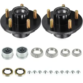 Aebrd016-q2 Aeagle 2 Sets 5-lug 4.5 Inch Bolt Circle Trailer Hub Kits 3 500lbs Tapered Axle L68149