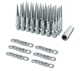 Jurod69 Aftermarket Products Hl1210 - 32 Spike Dually Wheel Lug Nut Long .80 Inch Mag Shank 9/16 With Washers