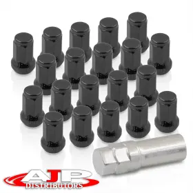 Lnb-6250mb-049-g8 Ajp Distributors 20 Piece Gunmetal M12 1.5 Thread Jdm Racing Drifting Steel Closed End Lug Nuts