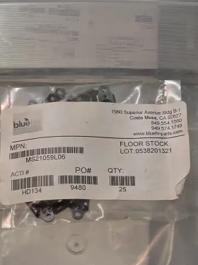 Ms21059l06 Alcoa Nut Plate Floating Self-locking Two-lug Low Height - Qty 25