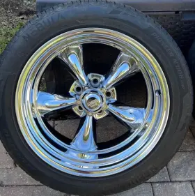 Vn5158865 American Racing Vintage Vn515 Wheels 18x8 5x114 Polished Rims 18 Inch Set Of 4 No Tires