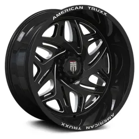At1914-2136bm American Truxx At1914 Euphoria Wheel 20x10 -19 6x135 87.1 Black Single Rim