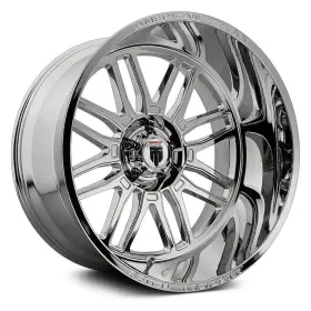 At1915-2178c American Truxx At1915 Restless Wheel 20x10 -25 8x180 124.1 Chrome Single Rim