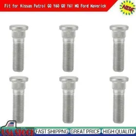 40222c6000 Amotopart 6pcs Front Wheel Stud Kit Fit For Nissan Patrol Gq Y60 Gu Y61 Mq Ford Maverick