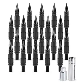 Ln054-14 Annx 1.5b M14x1.5 20pcs Racing Wheel Spike Lug Nuts Bolts Closed End Ball Seat With Key