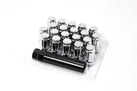 Spl35 Aodhan Set Of 20 Chrome 12x1.5 Lug Nuts For Wheels Rims Conical Seat