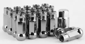 Ahlnxt511415gy Aodhan Wheels Set Of 20pc With Key 14x1.5mm Conical Seating Grey Extended Lug Nuts