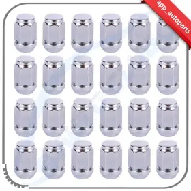 App112337009 App 24 Pcs Chrome 7/16 Inch -20 Lug Nuts Fits Chevrolet Blazer K10 V1500 Suburban Jimmy