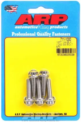 711-1000 Arp - S/s Bolt Kit 12pt. 5 1/4-28 X 1.000