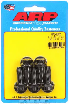 6731002 Arp Bolts M10 X 1.25 25 12pt Blk