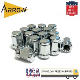 5457 Arrow 24 Cone Seat Lug Nut 12x1.25 Chrome Fit Nissan/infiniti/suzuki Aftermarket Wheel