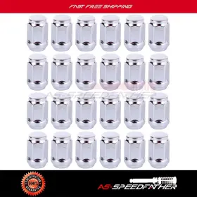 Ass11234005 Asspeedfather 24 X Chrome 1/2-20 Socket Drive 3/4 Inch 19mm Lug Nuts Fits Dodge Durango 1998-2003