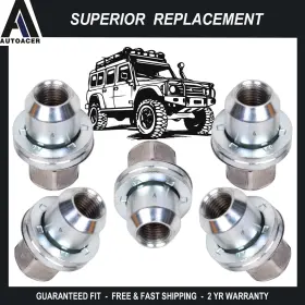 12ac801 Autoacer Lug Nut Set Of 5p Wheel Nuts For Land Rover Discovery Lr2 Lr4 Range 1996-24