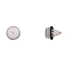 Autolinks 821641188779 25pack White Nylon Door Panel And Rear Window Clips 9.5mm Hole 14mm Stem Length
