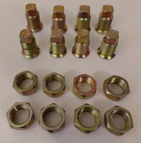 201.2001l Automann 201.2003l 8 Left Outer Cap Nuts And Budd Wheel Inner Nut For Steel To