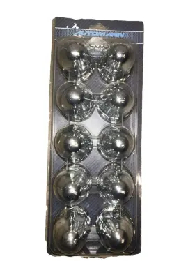 Automann 889626302107 Chrome Steel Lug Nut Covers Fits 33 Mm Hex Nuts With Flange. Brand New