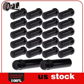 Lea112262300 Autoparts-leader 20 Pcs 9/16-18 With 2 Keys Lug Nuts Black Fits Dodge Durango 2004-09 Dakota 2005-10