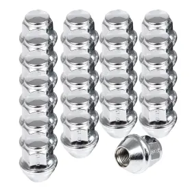 Sunion118178 Autopartsunion 20pc M12x1.5 3/4 Inch Hex Chrome Bulge Acorn Lug Nuts For Ford Focus Fusion Ranger