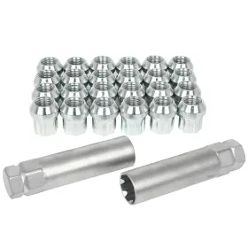Sunion118188 Autopartsunion 24x 7 Spline 14x1.5 Lug Nuts 2 Keys For Chevrolet Silverado Suburban 1500