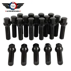 Sunion130882 Autopartsunion 20pc 17mm Hex Wheel Lug Bolts Nuts 45mm Shank For Vw Golf Jetta Audi Gti M14x1.5