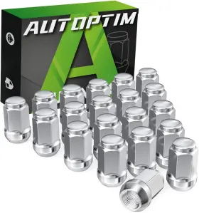 Lnap-0106 Autoptim M12x1.5 Wheel Lug Nuts - Replacement For 2006-2020 Ford Chrome