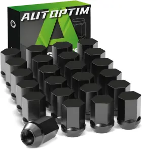 Lnap-0202 Autoptim M14x1.5 Oem Lug Nuts - Replacement For 2012-2022 Ram 1500 Black