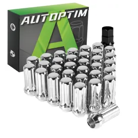 M14x1.5 Autoptim Lnap111 Lug Nuts - Replacement For Ram 2500 3500 Gmc Sierra Chevy Silverado 150