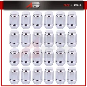 2112340py Autopuppy 24 Cone 60 Degree 1/2-20 Width 22.7mm Chrome Lug Nuts Fits Dodge Durango Dakota