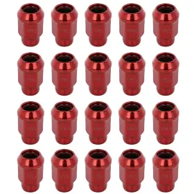 Atd131256 Autoutdoor Set Of 20 Red 14x1.5mm 60 Degree Wheel Lug Nuts Fits Dodge Durango Chrysler 300