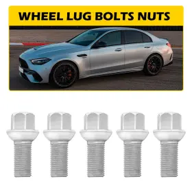 Lgls-c180-13-15 Auxito Set 5 Of Lug Bolts Nuts For Mcgard Mercedes E350 E550 Sl500 Sl550 C250 Cls550