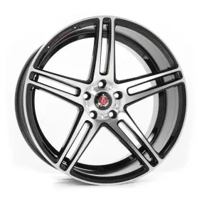 920114538ex12bp Axe Wheel Ex12 Gloss Black Machined Face 20x10.5 5x114.3 40 Single Rim