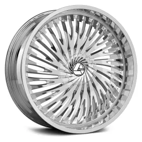 Aza-52622853638nc Azara Aza-526 Wheels 22x8.5 38 5x112 74.1 Chrome Rims Set Of 4