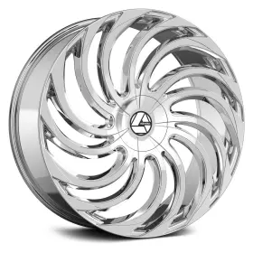 Aza-53422953915nc Azara Aza-534 Wheel 22x9.5 15 5x120.65 74.1 Chrome Single Rim