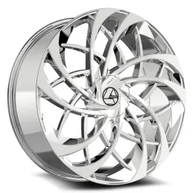 Aza-54020853235nc Azara Aza-540 Wheel 20x8.5 35 5x114.3 74.1 Chrome Single Rim