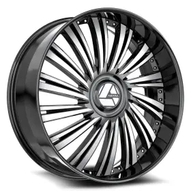 Azx-1021883635bm Azara Azx-102 Wheels 18x8 35 5x112 74.1 Black Rims Set Of 4