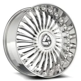 Azx-10328955722c Azara Azx-103 Wheel 28x9.5 22 6x139.7 87.1 Chrome Single Rim